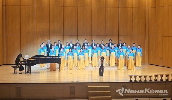 전남도민합창경연대회 여미합창단 참가 모습 @화순군