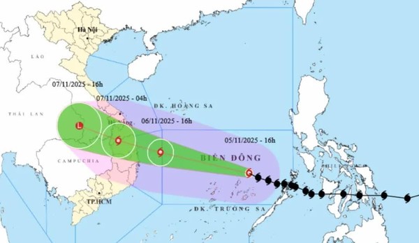 초강력 태풍 갈매기의 예상 이동 경로 @뉴스코리아 이웅연특파원