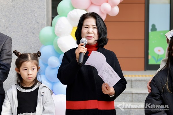김행금 천안시의회 의장이 인사말을 하고 있다. @뉴스코리아 김현미 기자