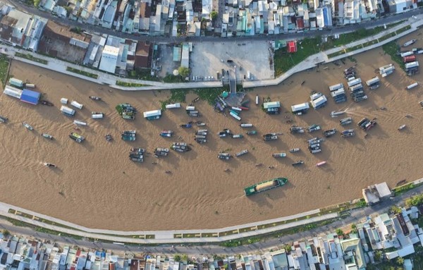 메콩강의 하류 델타지역의 껀터 @뉴스코리아 이웅연 특파원 