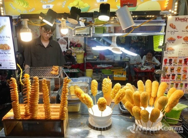 회오리 감자와 핫도그 @뉴스코리아 이웅연 특파원
