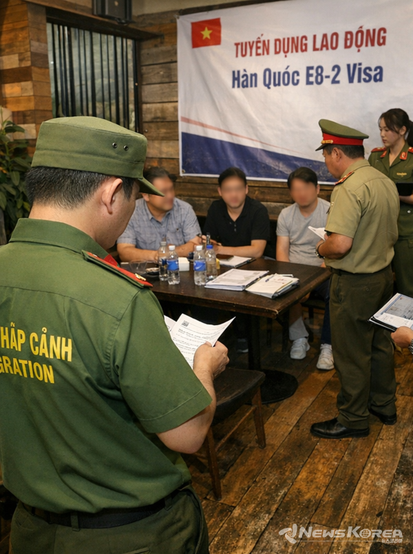 현지시간 지난 1월 22일 베트남 껀터(Cần Thơ)시에서 한국의 계절근로자(E-8 계열) 모집 행사를 무단으로 진행한 한국인 4명에게 벌금형과 출국 명령이 내려졌다고 현지 당국이 밝혔다. @뉴스코리아 AI사업팀