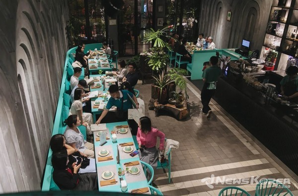 랑 사이공(Laang Saigon) 내부  @뉴스코리아 팜티퀘느 통신원