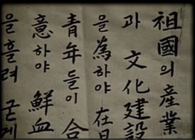 백두동지회 결의문 @가족 제공