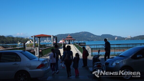 일월담 선착장 입구 @뉴스코리아 최신 특파원